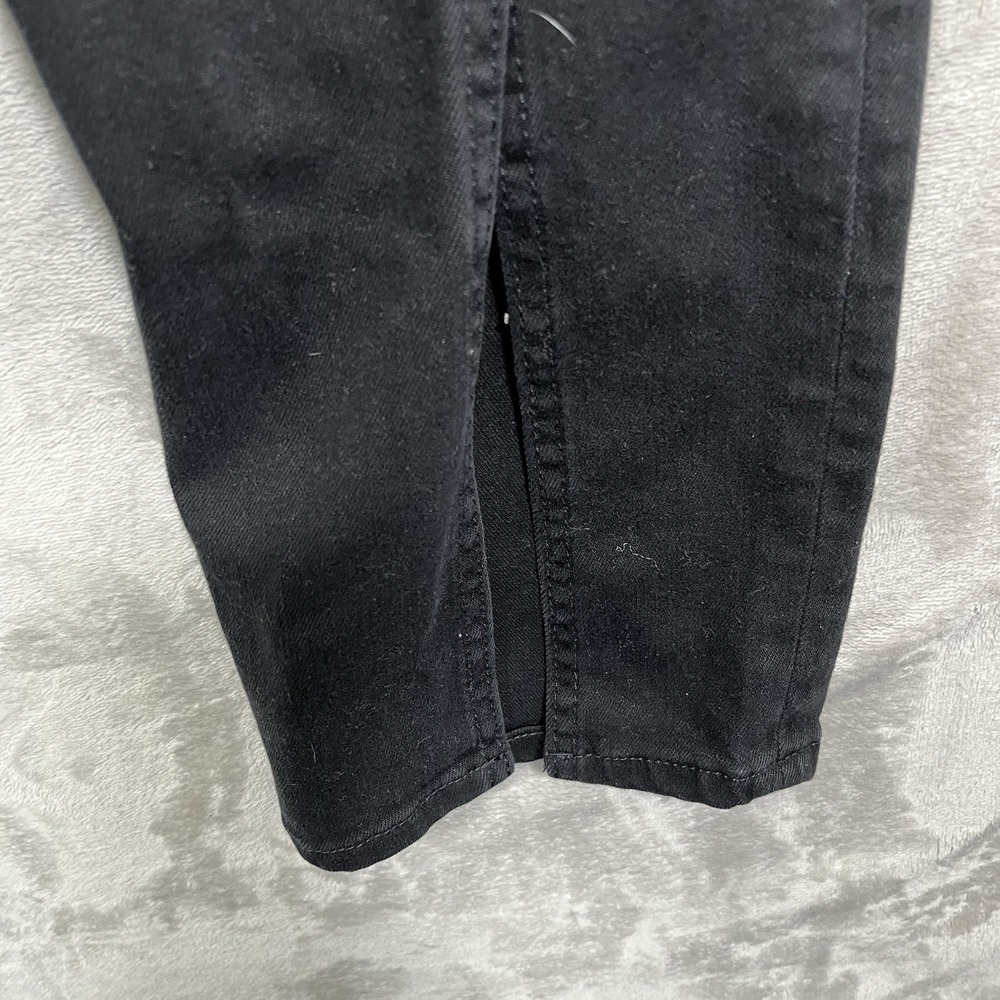 Polo Ralph Lauren Jeans Womens 30 Black The Straight Split Hem Stretch Denim - Picture 3 of 10
